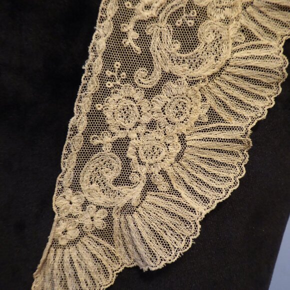 VINTAGE ANTIQUE 16” VICTORIAN CREAM LACE COLLAR - Picture 9 of 16